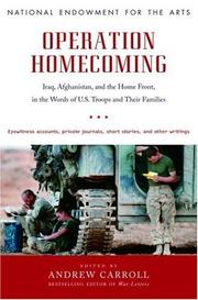Cover of Operation Homecoming by Andrew Carroll