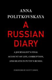 Front cover of A Russian Diary by Anna Politkovskaya