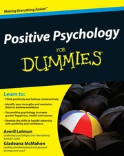 Front cover of Positive Psychology For Dummies by Averil Leimon