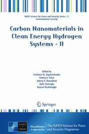 Front cover of Carbon Nanomaterials In Clean Energy Hydrogen Systems by Valeriy V. Skorokhod