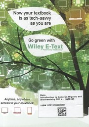 Front cover of Introduction to General Organic and Biochemistry
            
                Wiley Desktop Editions by Morris Hein