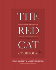 Front cover of The Red Cat cookbook by Jimmy Bradley