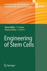 Front cover of Engineering Of Stem Cells by Ulrich Martin