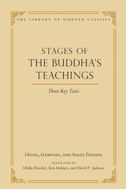 Front cover of The Stages Of The Buddhas Teachings Three Key Texts by David P. Jackson