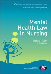 Front cover of Mental Health Law In Nursing by Philip Wales