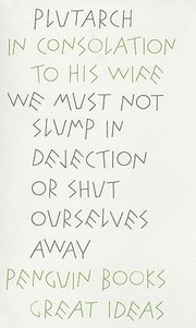 Front cover of In Consolation To His Wife by Robin Waterfield