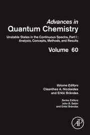 Front cover of Unstable States In The Continuous Spectra by Cleanthes A. Nicolaides