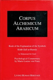 Cover of Book Of The Explanation Of The Symbols Kitb All Arrumz by Marie-Louise von Franz