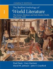 Cover of The Bedford Anthology of World Literature Volume 1 by John F. Crawford