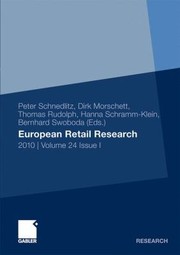 Front cover of European Retail Research 2010 by Dirk Morschett