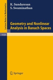 Front cover of Geometry And Nonlinear Analysis In Banach Spaces by Srinivasa Swaminathan