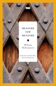 Cover of Measure For Measure by Eric Rasmussen (editor)