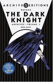 Cover of Batman by Bob Kane