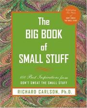 Front cover of The big book of small stuff by Richard Carlson