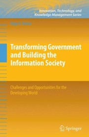 Cover of Transforming Government And Building The Information Society by Nagy K. Hanna