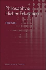 Front cover of Philosophy's Higher Education by Nigel Tubbs