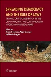 Cover of Spreading democracy and the rule of law? by Wojciech Sadurski