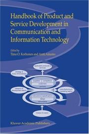 Front cover of Handbook of product and service development in communication and information technology by Antti Ainamo