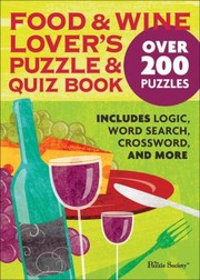 Front cover of Food Wine Lovers Puzzle Quiz Book by The Puzzle Society