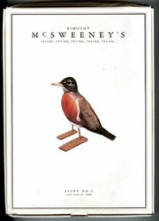 Cover of Mcsweeneys Issue 4 by Dave Eggers