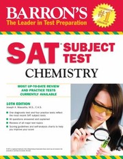 Front cover of Sat Subject Test Chemistry by Joseph A. Mascetta