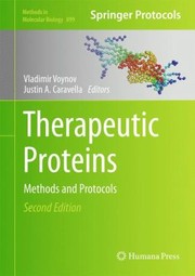 Front cover of Therapeutic Proteins Methods And Protocols by Vladimir Voynov