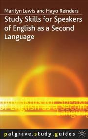 Front cover of Study skills for speakers of English as a second language by Marilyn Lewis