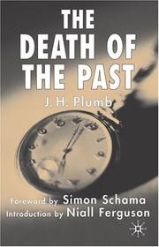 Front cover of The death of the past by J. H. Plumb