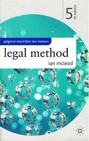 Cover of Legal Method by Ian McLeod