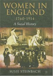 Front cover of Women in England 1760-1914 by Susie Steinbach