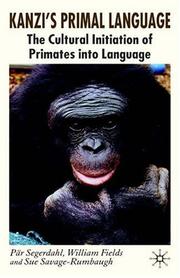 Cover of Kanzi's primal language by Pär Segerdahl