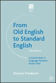 Front cover of From Old English to Standard English by Dennis Freeborn