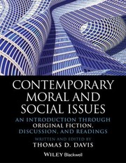 Front cover of Contemporary Moral And Social Issues An Introduction Through Original Fiction Discussion And Readings by Thomas D. Davis