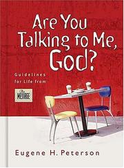 Front cover of Are you talking to me, God? by Peterson, Eugene H.