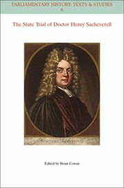 Front cover of The State Trial Of Doctor Henry Sacheverell by Brian Cowan