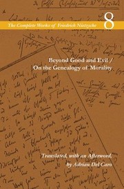 Front cover of Beyond Good And Evil On The Genealogy Of Morality Volume 8 by Friedrich Nietzsche