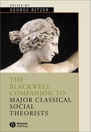 Front cover of The Major Classical Social Theorists by George Ritzer
