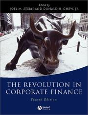 Front cover of The Revolution in Corporate Finance by Liza H. Jacobs