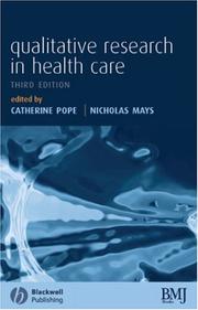 Front cover of Qualitative Research in Health Care by Nicholas Mays