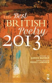Front cover of Best British Poetry 2013 by Ahren Warner