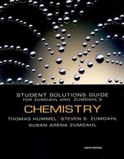 Front cover of Student Solutions Guide To Accompany Chemistry Eighth Edition Steven S Zumdahl Susan Arena Zumdahl by Steven S. Zumdahl