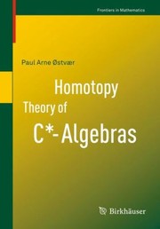 Front cover of Homotopy Theory Of Calgebras by Paul Arne Ostvaer