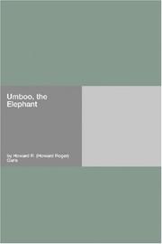 Front cover of Umboo, the Elephant by Howard Roger Garis