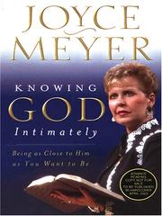 Cover of Knowing God Intimately by Joyce Meyer