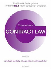 Cover of Contract Law Concentrate by Jill Poole