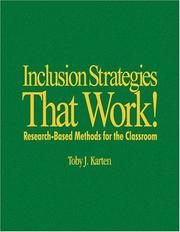 Front cover of Inclusion Strategies That Work! by Toby J. Karten