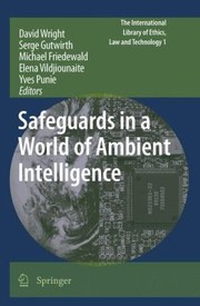 Front cover of Safeguards In A World Of Ambient Intelligence by Serge Gutwirth