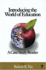 Front cover of Introducing the World of Education by Robert K. Yin