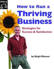 Cover of How to Run a Thriving Business by Ralph Warner