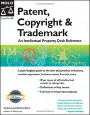 Front cover of Patent, copyright & trademark by Richard Stim